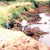 Kaum mehr als ein Rinnsal: Der Fluß während des Umbaus 1983